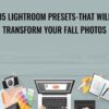 35 Lightroom Presets-That Will Transform Your Fall Photos - Chris Parker