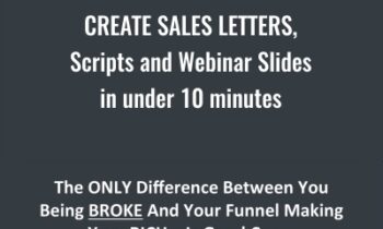 Create Sales letters, Scripts and Webinar Slides in under 10 minutes - Funnel scripts