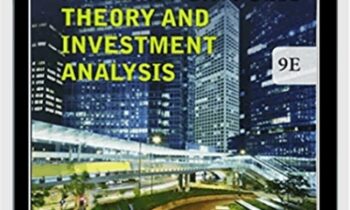 Modern Portfolio Theory & Investment Analysis – Edwin J.Elton