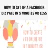 How To Set Up A Facebook Biz Page in 5 Minutes or Less - Kristie Chiles