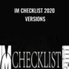 IM Checklist 2020 versions