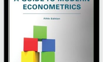 A Guide To Modern Econometrics – Marno Verbeek