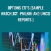 Options Etf’s (Sample Watchlist -pmi,nmi And Umcsi Reports )