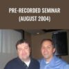 Pre-Recorded Seminar  - John Carter & Hubert Senters