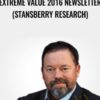 Extreme Value 2016 Newsletter (Stansberry Research) – Steve Sjuggerud