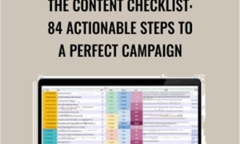The Content Checklist: 84 Actionable Steps To A Perfect Campaign - Lean Content Academy