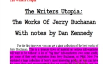 The Writer’s Utopia – Dan Kennedy