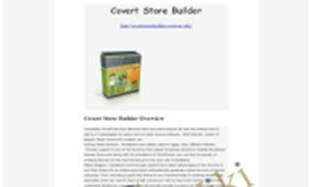 WP Covert Store Builder - Soren Jordansen, John Merrick & Cindy Battye
