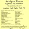 Amalgam Illness: Diagnosis & Treatment: What You Can Do to Get Better, How Your Doctor Can Help You - Andrew Hall Cutler