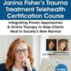 Janina Fisher’s Trauma Treatment Telehealth Certification Course: Integrating Proven Approaches & Online Therapy to Help Clients Heal in Society’s New Normal