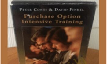 Purchase Option Intensive Training – Peter Conti & David Finkel