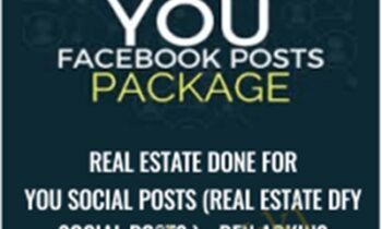 Real Estate Done For You Social Posts (Real Estate DFY Social Posts ) - Ben Adkins