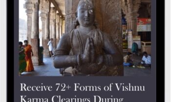 Receive 72+ Forms of Vishnu Karma Clearings During Vishnupati to Gain Momentum, Clarity, and Deeper Levels of Divine Support for your Career and Soul's Mission