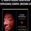 12 Month Insight Meditation (Vipassana) Course (Missing CD) - Sharon Salzberg