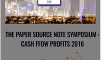 The Paper Source Note Symposium : Cash Ffow Profits 2016