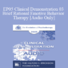 [Audio] EP05 Clinical Demonstration 03 - Brief Rational Emotive Behavior Therapy - Albert Ellis