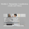 Dr. Thomas E Grant Jr, Dr. Wayne M Whalen DC - Module I: Therapeutic Consideration