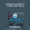 JD Davidson - Simplifying HIPAA