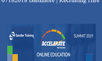 Sandler - CT | BOOTCAMP: Financial Services 07182018 Baltimore | Recruiting Hire