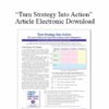 Terry Schmidt - “Turn Strategy Into Action” Article Electronic Download