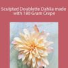 Amity Katharine Libby – Sculpted Doublette Dahlia made with 180 Gram Crepe
