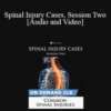 Trial Guides – Spinal Injury Cases, Session Two: Common Spinal Injuries