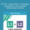 John Gottman – LEVEL 1 and LEVEL 2 Trainings presented by The Gottman Relationship Institute