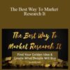 Joshua Lisec – The Best Way To Market Research It