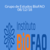 Míria de Amorim – Grupo de Estudos BioFAO – 08/12/18