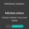 Pernilla Pöykiöniemi – Rallylydnad, nybörjare