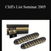 Zan Speech – Cliff’s List Seminar 2005
